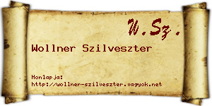 Wollner Szilveszter névjegykártya